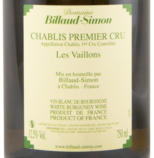 2022 Domaine Billaud-Simon Les Vaillons Chablis branco