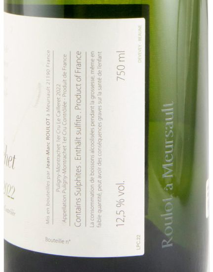 2022 Jean-Marc Roulot Le Cailleret Puligny-Montrachet branco