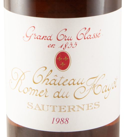 1988 Château Romer du Hayot Sauternes branco