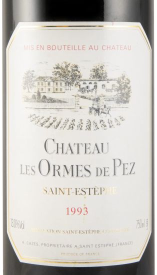 1993 Château Les Ormes de Pez Saint-Estèphe red