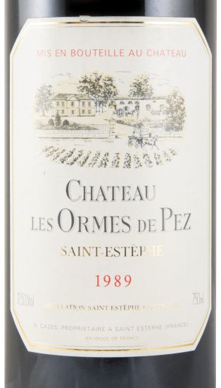1989 Château Les Ormes de Pez Saint-Estèphe red