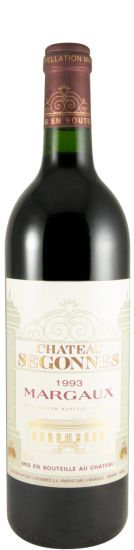1993 Château Segonnes Margaux Médoc tinto