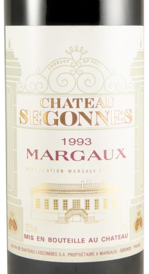 1993 Château Segonnes Margaux Médoc tinto