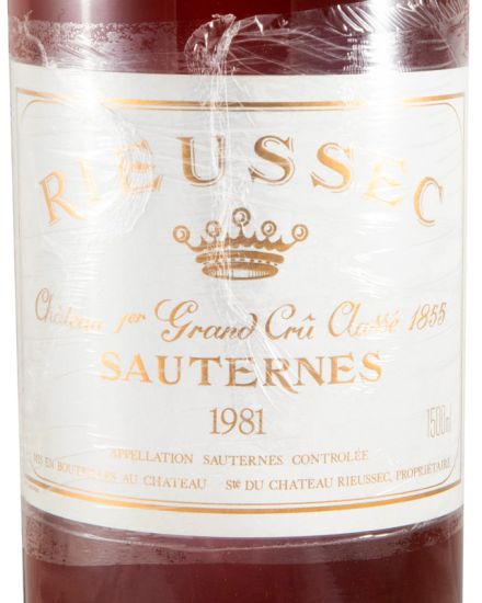 1981 Château Rieussec Sauternes white 1.5L