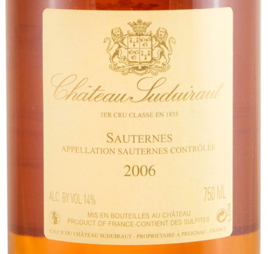 2006 Château Suduiraut Sauternes branco