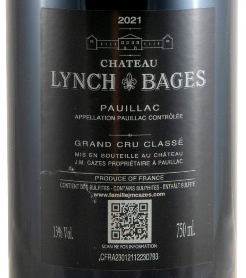 2021 Château Lynch-Bages Pauillac tinto