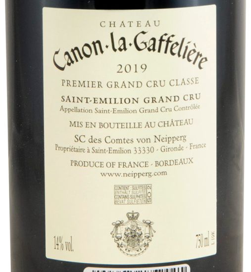2019 Château Canon-La-Gaffeliere Saint-Émilion red