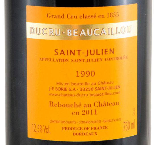 1990 Château Ducru-Beaucaillou Saint-Julien tinto