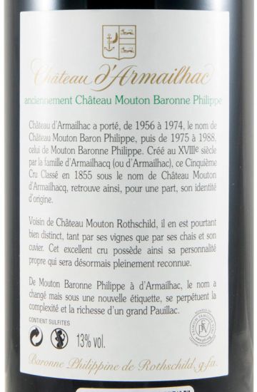2013 Château d'Armailhac Pauillac red