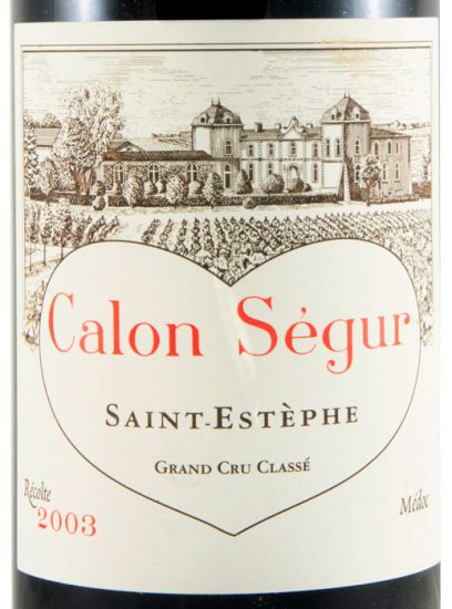 2003 Château Calon-Ségur Saint-Estèphe tinto