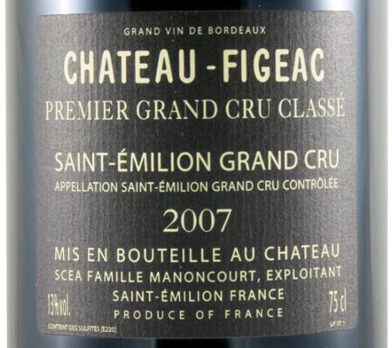 2007 Château-Figeac Saint-Émilion red