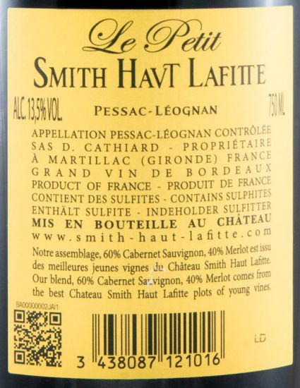 2021 Château Smith Haut-Lafitte Le Petit Haut Lafitte Pessac-Léognan tinto