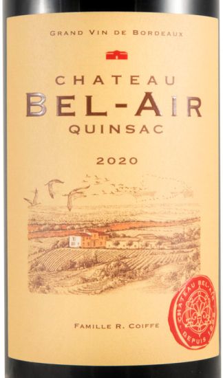 2020 Château Bel-Air Quinsac Côtes de Bordeaux biológico tinto