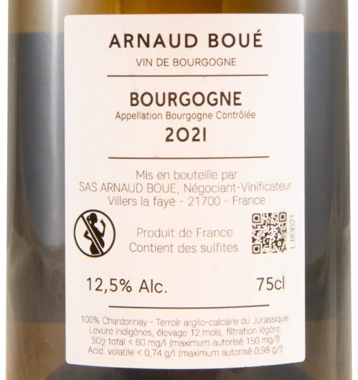 2021 Arnaud Boué Bourgogne white