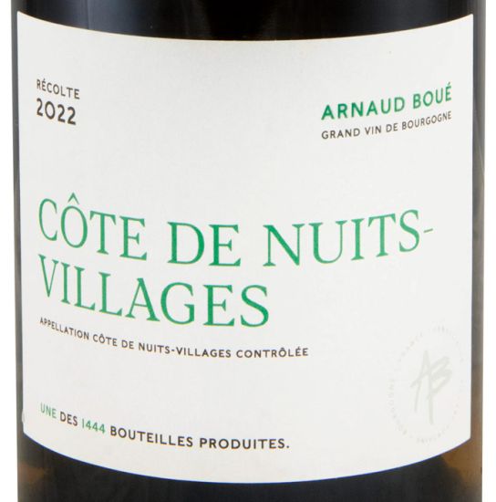 2022 Arnaud Boué Côte de Nuits-Villages biológico branco