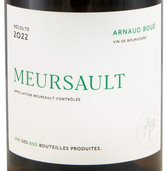 2022 Arnaud Boué Mersault white