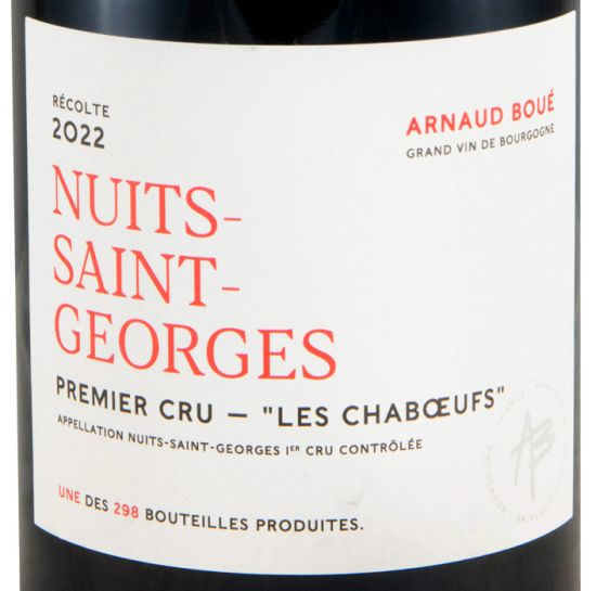 2022 Arnaud Boué Les Chaboeufs Nuits-Saint-Georges Premier Cru tinto