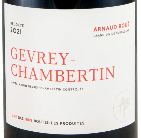 2021 Arnaud Boué Gevrey-Chambertin biológico tinto