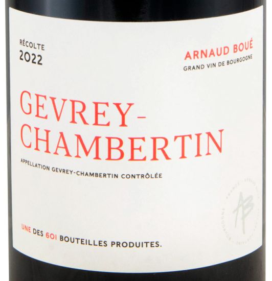 2022 Arnaud Boué Gevrey-Chambertin red