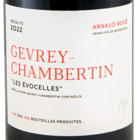 2022 Arnaud Boué Les Évocelles Gevrey-Chambertin tinto