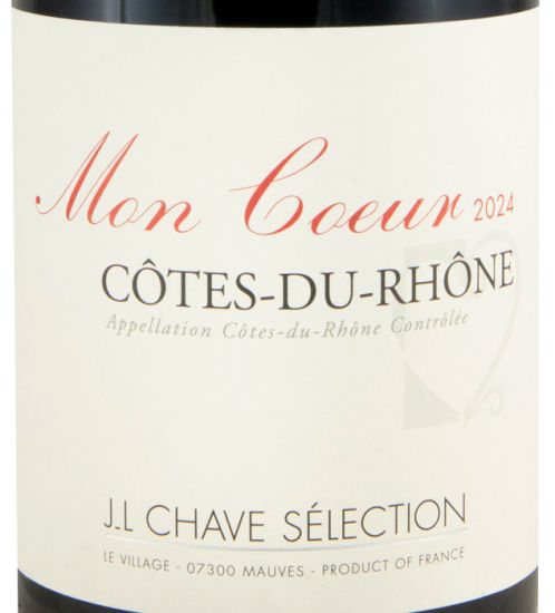 2024 Domaine Jean-Louis Chave Sélection Mon Coeur Côtes-du-Rhône tinto