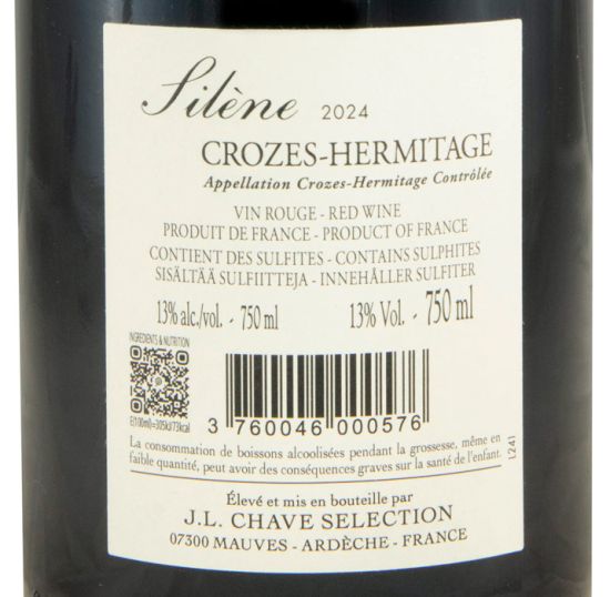 2024 Domaine Jean-Louis Chave Sélection Silène Crozes-Hermitage tinto