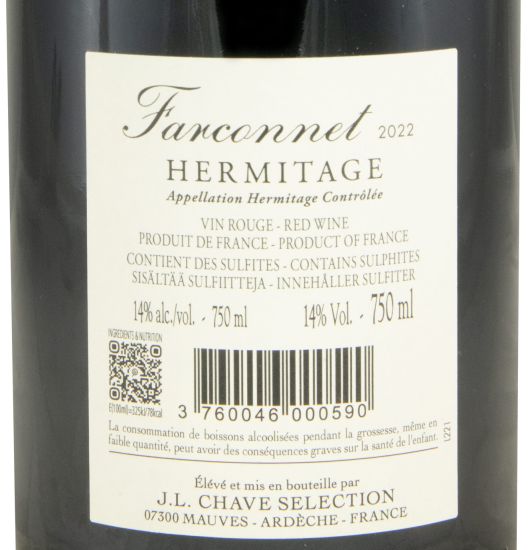 2022 Domaine Jean-Louis Chave Sélection Farconnet Hermitage tinto