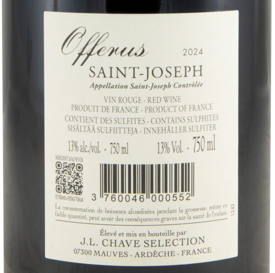 2024 Domaine Jean-Louis Chave Sélection Offerus Saint-Joseph tinto