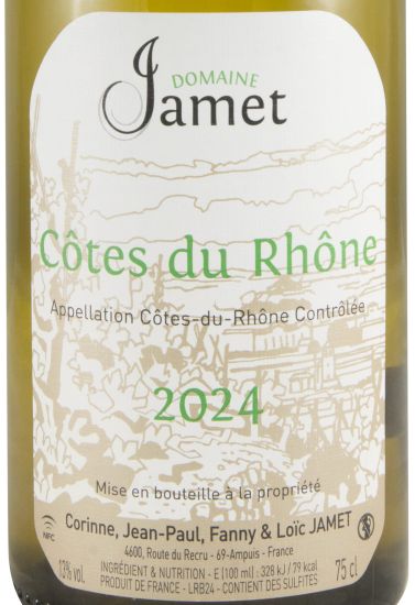 2024 Domaine Jamet Côtes-du-Rhône white