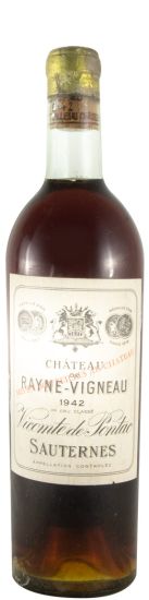 1942 Château de Rayne-Vigneau Sauternes branco