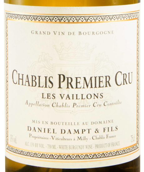 2024 Domaine Daniel Dampt Les Vaillons Premier Cru Chablis branco