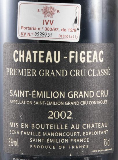 2002 Château-Figeac Saint-Émilion red