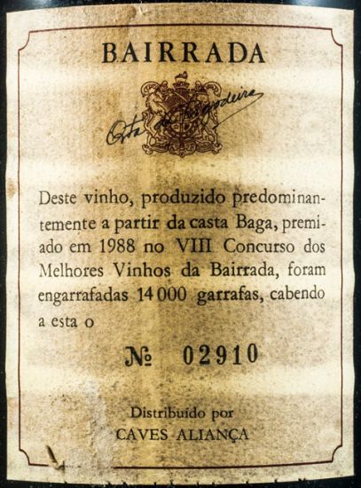1987 Quinta da Rigodeira Reserva tinto