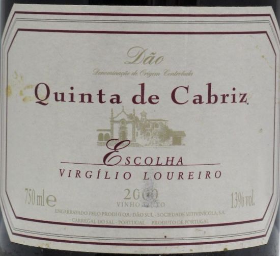 2000 Quinta Cabriz Escolha Virgilio Loureiro tinto