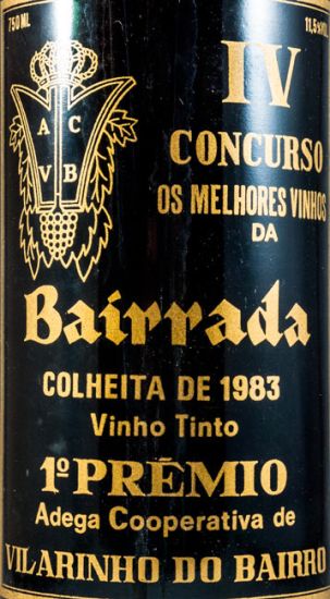 1983 Vilarinho do Bairro 1º prémio tinto