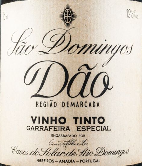 1980 São Domingos Dão Garrafeira Especial red
