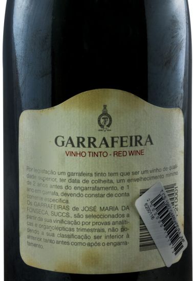 1982 José Maria da Fonseca CS Garrafeira red