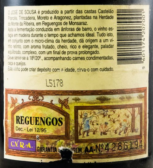 1992 José Maria da Fonseca José de Sousa red Velho red