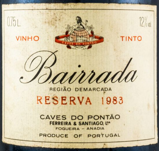 1983 Pontão Reserva Bairrada tinto