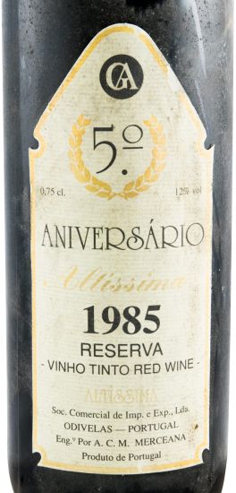 1985 Altíssima Reserva red