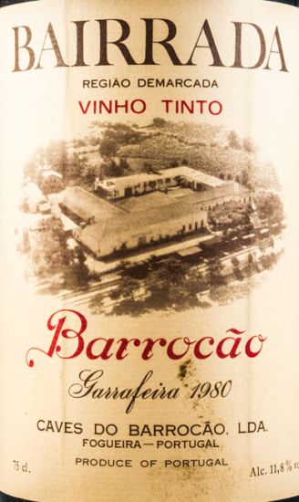 1980 Barrocão Garrafeira Bairrada tinto