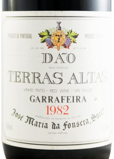1982 José Maria da Fonseca Dão Terras Altas Garrafeira tinto