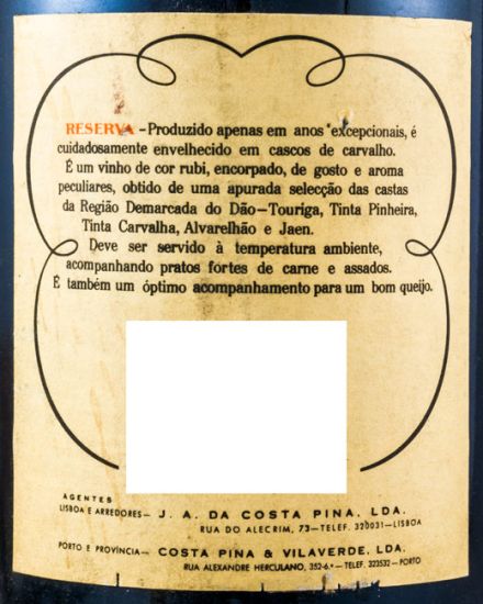 1981 Sogrape Reserva tinto
