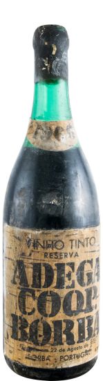 1966 Borba Reserva tinto (rótulo de cortiça)