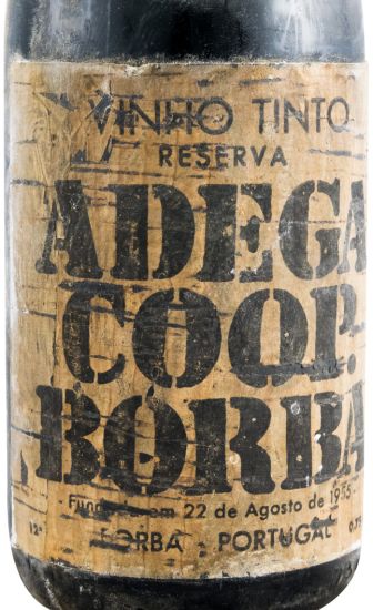 1966 Borba Reserva tinto (rótulo de cortiça)