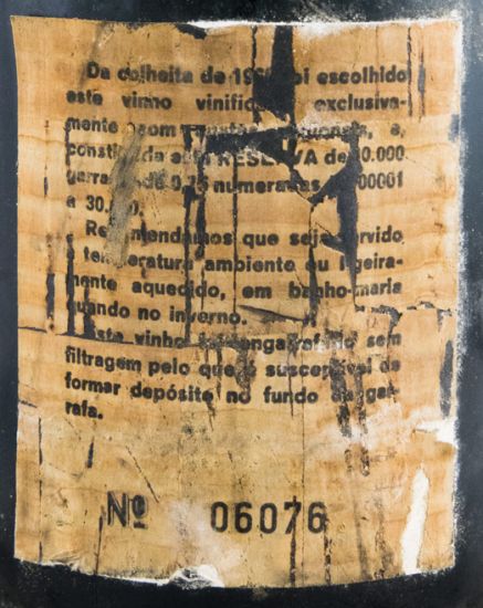 1966 Borba Reserva tinto (rótulo de cortiça)