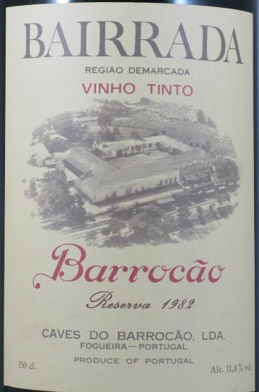 1982 Barrocão Reserva Bairrada red 1.5L