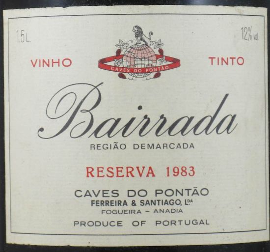 1983 Pontão Reserva Bairrada red 1.5L