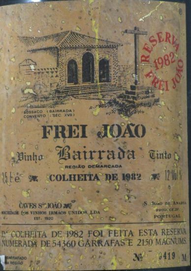 1982 Frei Joao Reserva tinto 1,5L