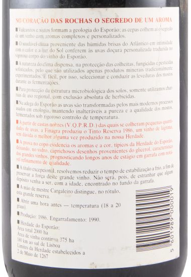1986 Esporão Reserva tinto